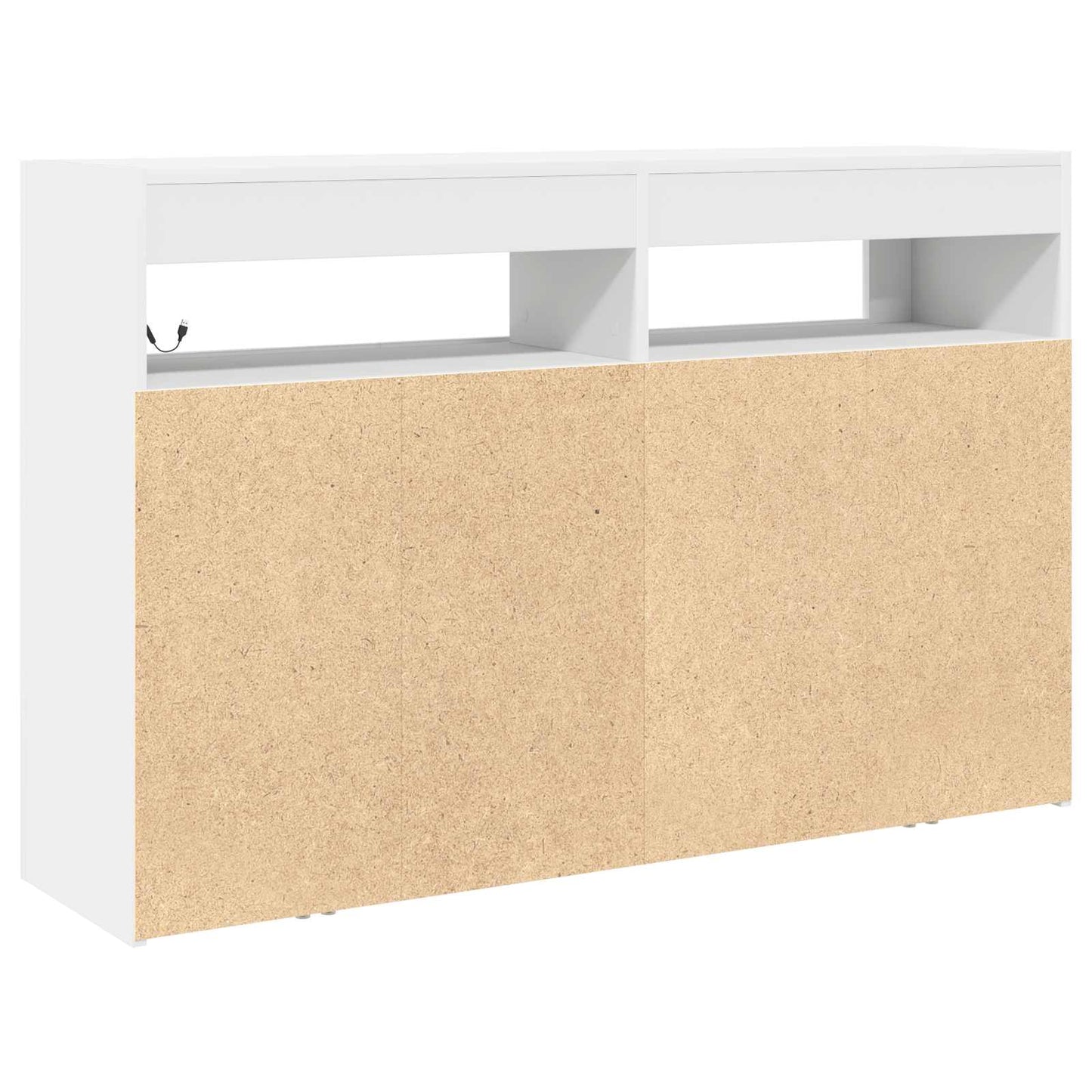 vidaXL Sideboard White 116 x 30 x 75 cm Engineered Wood