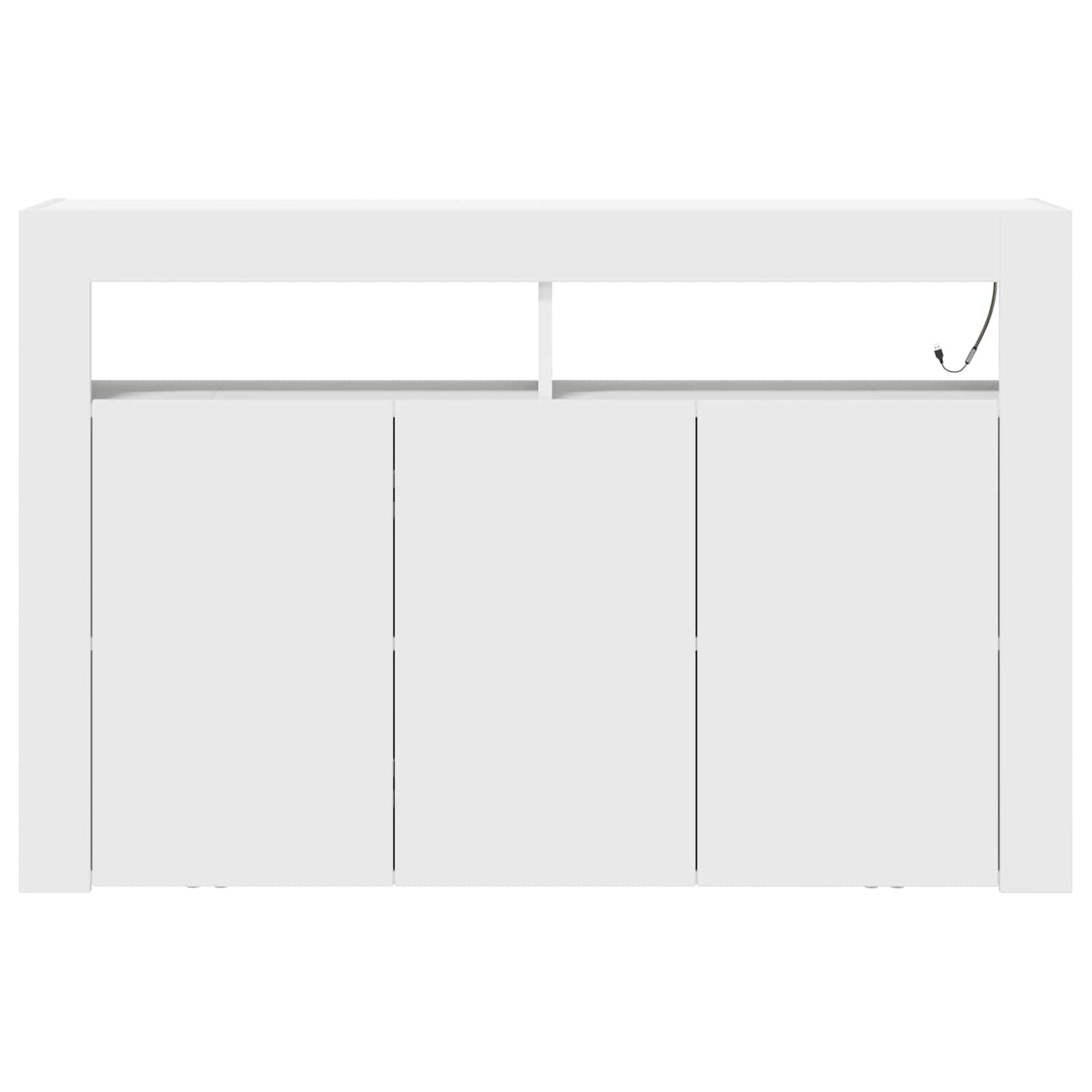 vidaXL Sideboard White 116 x 30 x 75 cm Engineered Wood