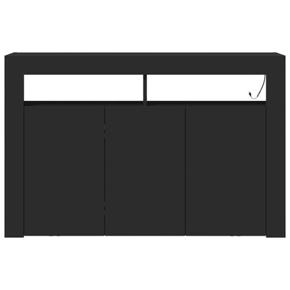 vidaXL Sideboard Black 116 x 30 x 75 cm Engineered Wood