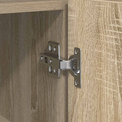 vidaXL Sideboard Sonoma Oak 116 x 30 x 75 cm Engineered Wood