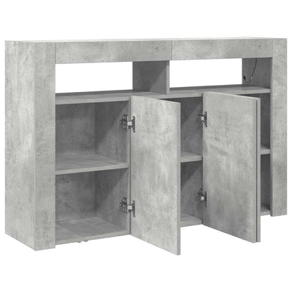 vidaXL Sideboard Concrete Grey 116 x 30 x 75 cm Engineered Wood