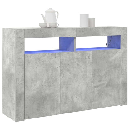 vidaXL Sideboard Concrete Grey 116 x 30 x 75 cm Engineered Wood