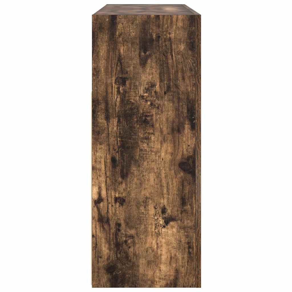 vidaXL Sideboard Smoked Oak 116 x 30 x 75 cm Engineered Wood