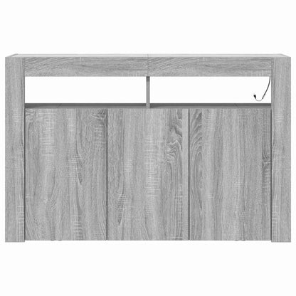 vidaXL Sideboard Grey Sonoma 116 x 30 x 75 cm Engineered Wood
