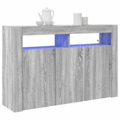 vidaXL Sideboard Grey Sonoma 116 x 30 x 75 cm Engineered Wood