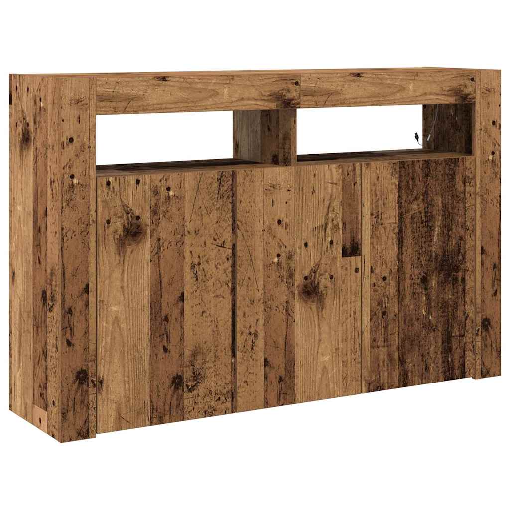 vidaXL Sideboard Old Wood 116 x 30 x 75 cm Engineered Wood
