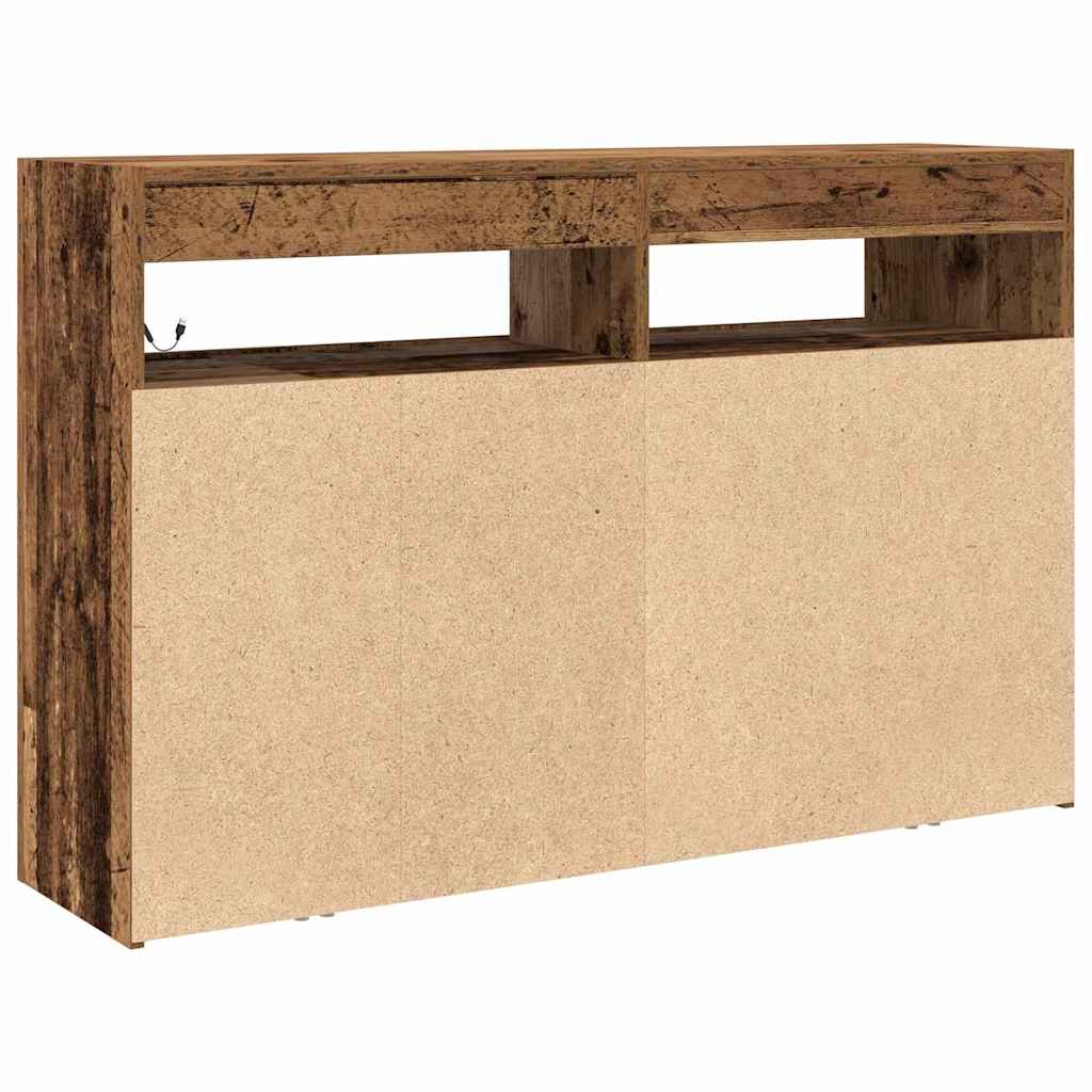vidaXL Sideboard Old Wood 116 x 30 x 75 cm Engineered Wood