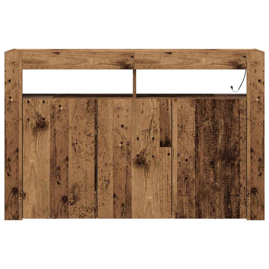 vidaXL Sideboard Old Wood 116 x 30 x 75 cm Engineered Wood