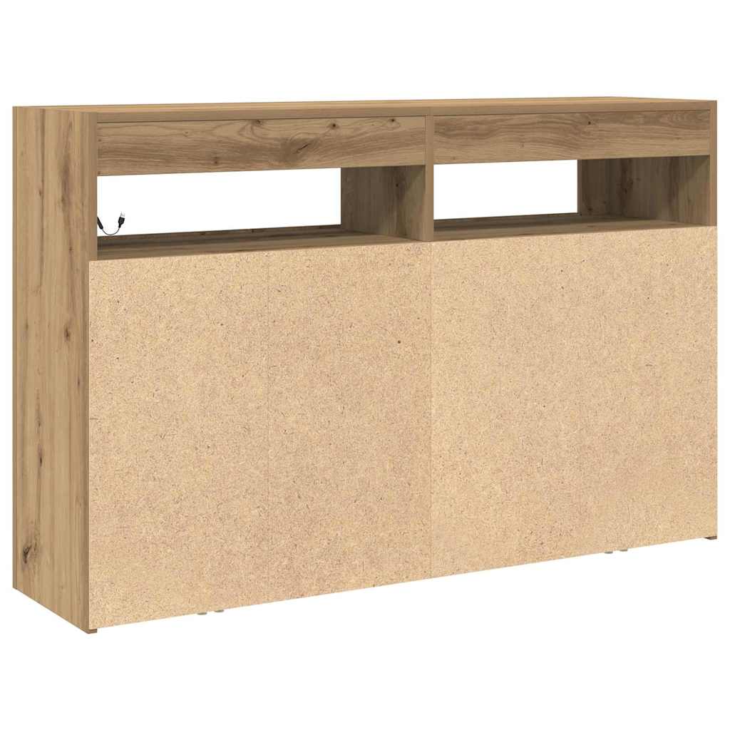 vidaXL Sideboard Artisan Oak 116 x 30 x 75 cm Engineered Wood