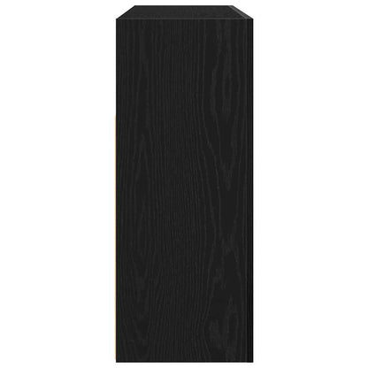 vidaXL Sideboard Black Oak 116 x 30 x 75 cm Engineered Wood