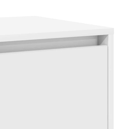vidaXL White Sideboard White Wood 135 x 41 x 75 cm White Sideboard