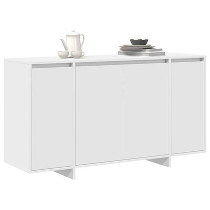 vidaXL White Sideboard White Wood 135 x 41 x 75 cm White Sideboard