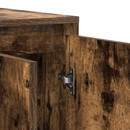vidaXL Sideboard Smoked Oak 135 x 41 x 75 cm Engineered Wood