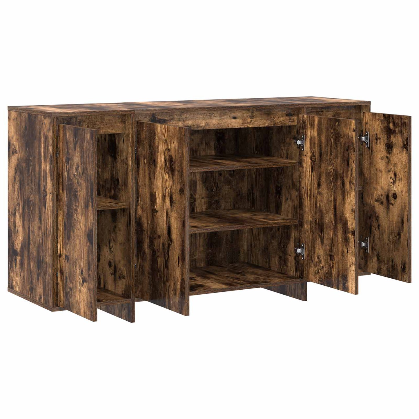 vidaXL Sideboard Smoked Oak 135 x 41 x 75 cm Engineered Wood