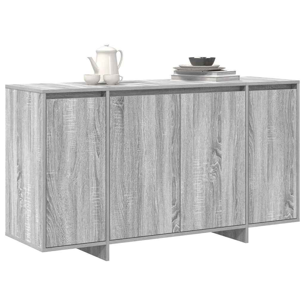 vidaXL Sideboard Grey Sonoma 135 x 41 x 75 cm Engineered Wood