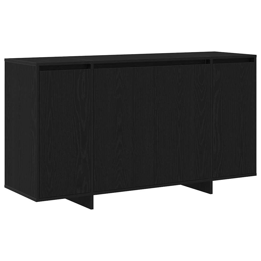 vidaXL Sideboard Black Oak 135 x 41 x 75 cm Engineered Wood
