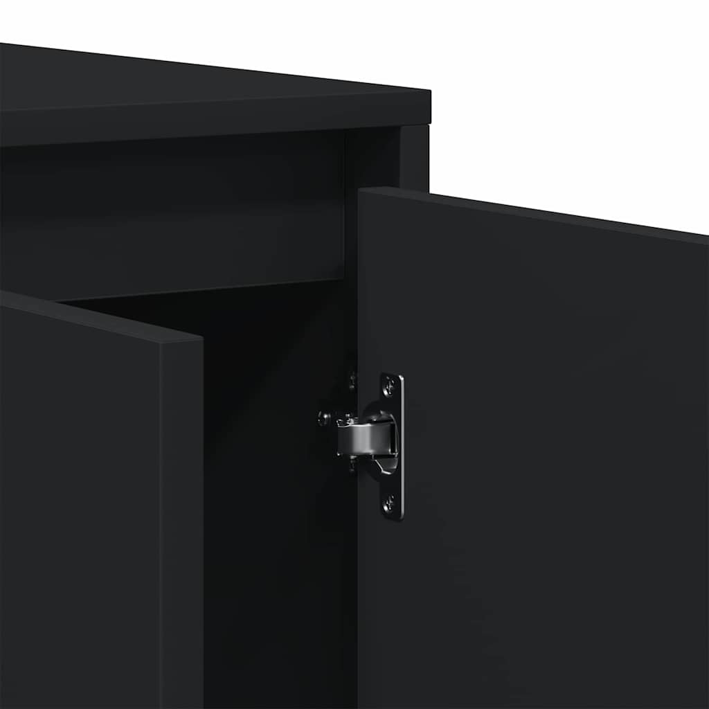 vidaXL Sideboard Black 120 x 41 x 75 cm Engineered wood