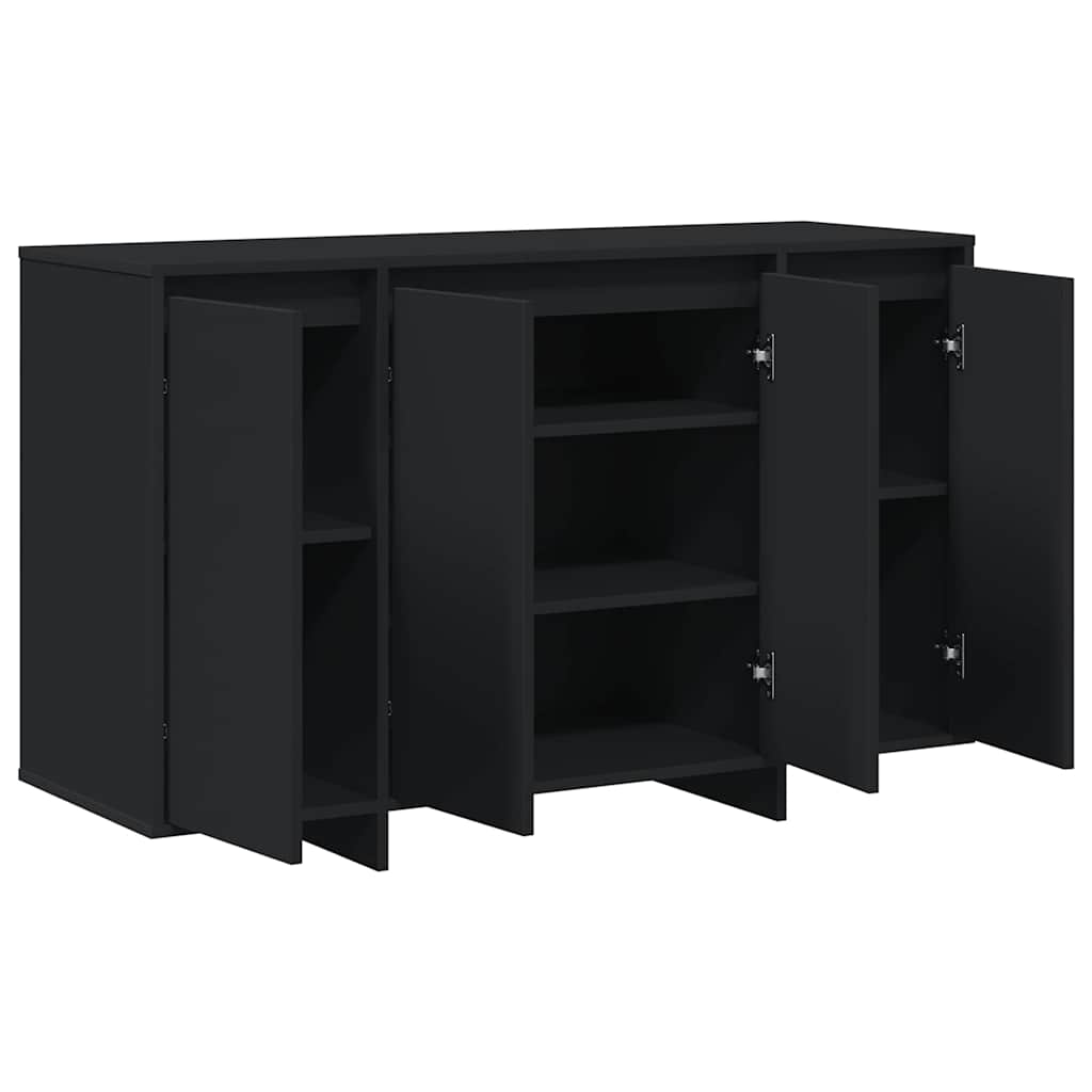 vidaXL Sideboard Black 120 x 41 x 75 cm Engineered wood