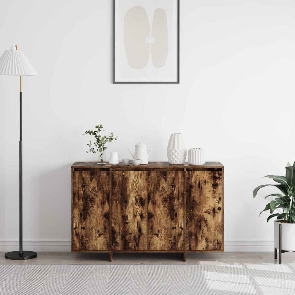 vidaXL Sideboard Smoked Oak 120 x 41 x 75 cm Engineered Wood