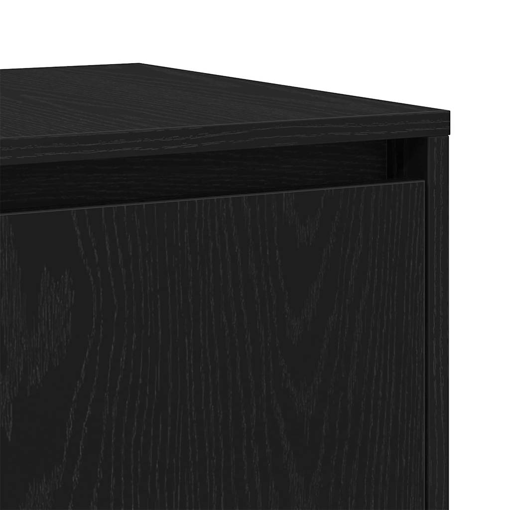 vidaXL Sideboard Black oak 120 x 41 x 75 cm Engineered wood