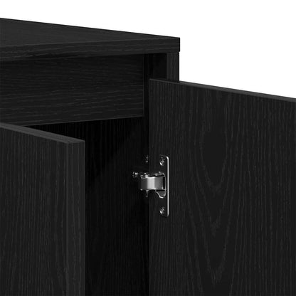 vidaXL Sideboard Black oak 120 x 41 x 75 cm Engineered wood