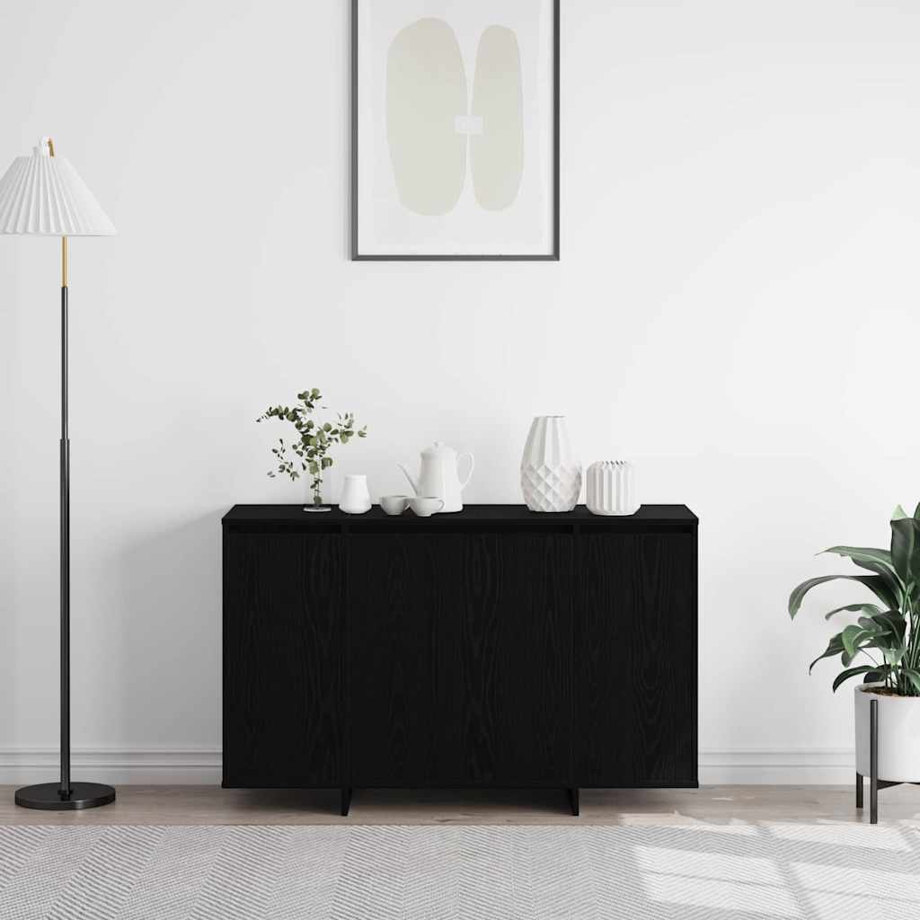 vidaXL Sideboard Black Oak 120 x 41 x 75 cm Engineered Wood