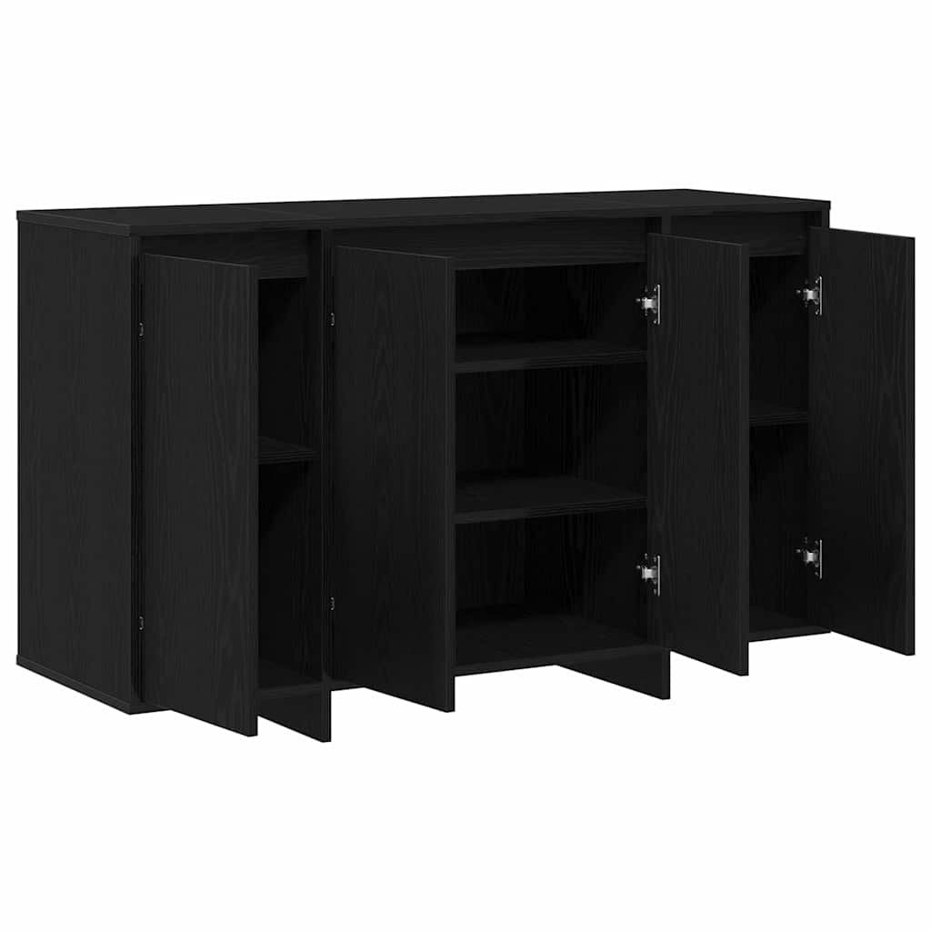 vidaXL Sideboard Black oak 120 x 41 x 75 cm Engineered wood