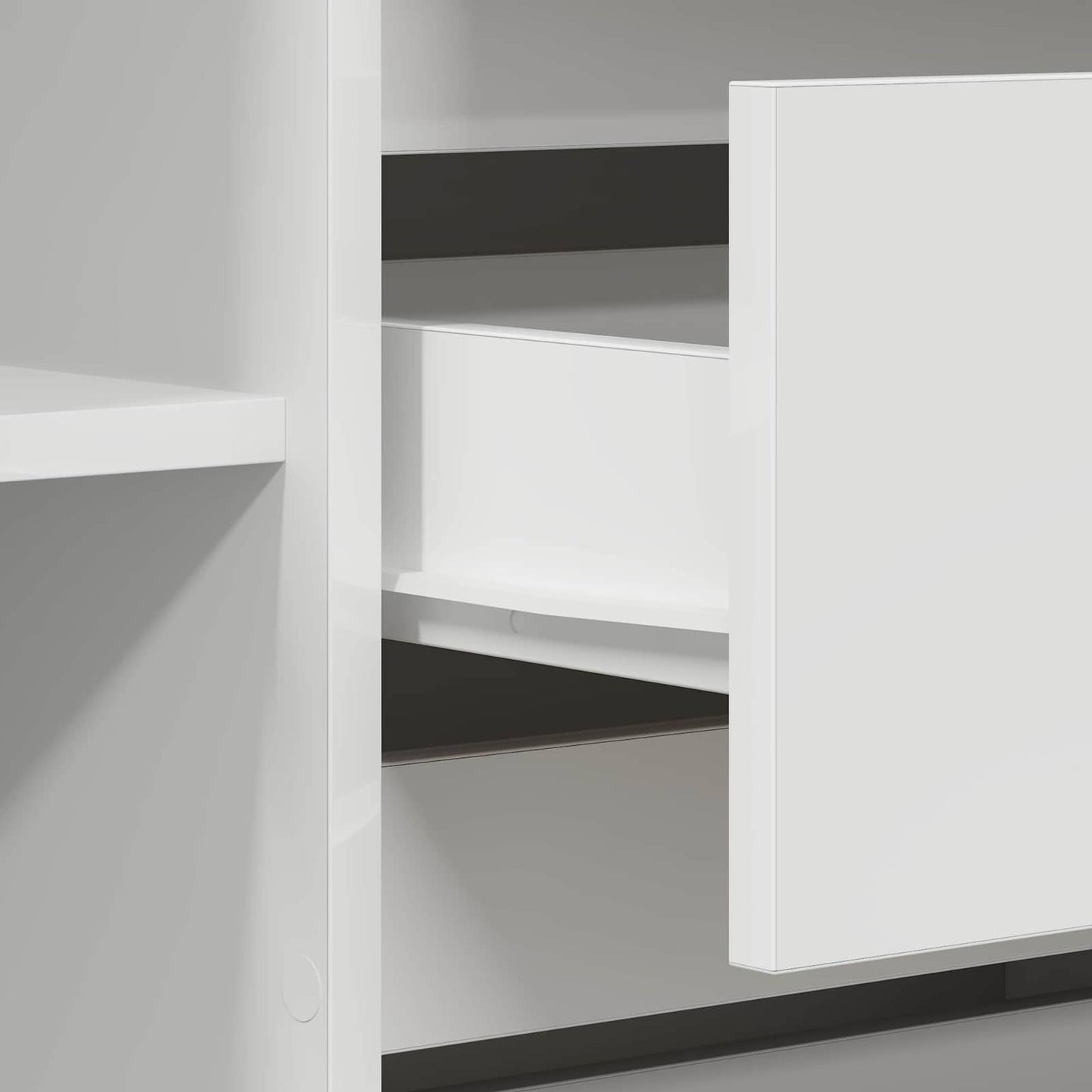 vidaXL Sideboard with Drawer White 120 x 41 x 75 cm Engineered Wood