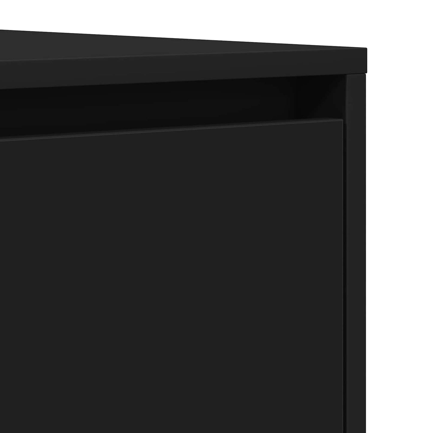 vidaXL Sideboard Black 120 x 41 x 75 cm Engineered Wood