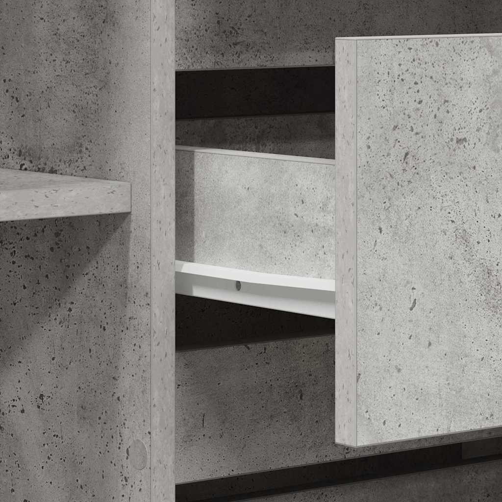 vidaXL Sideboard Concrete Grey 120 x 41 x 75 cm Engineered Wood