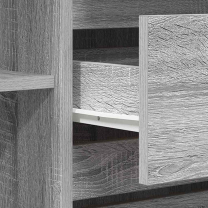 vidaXL Sideboard Grey Sonoma 120 x 41 x 75 cm Engineered Wood
