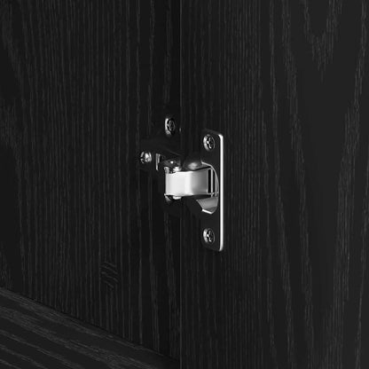 vidaXL Sideboard Black Oak 120 x 41 x 75 cm Engineered Wood