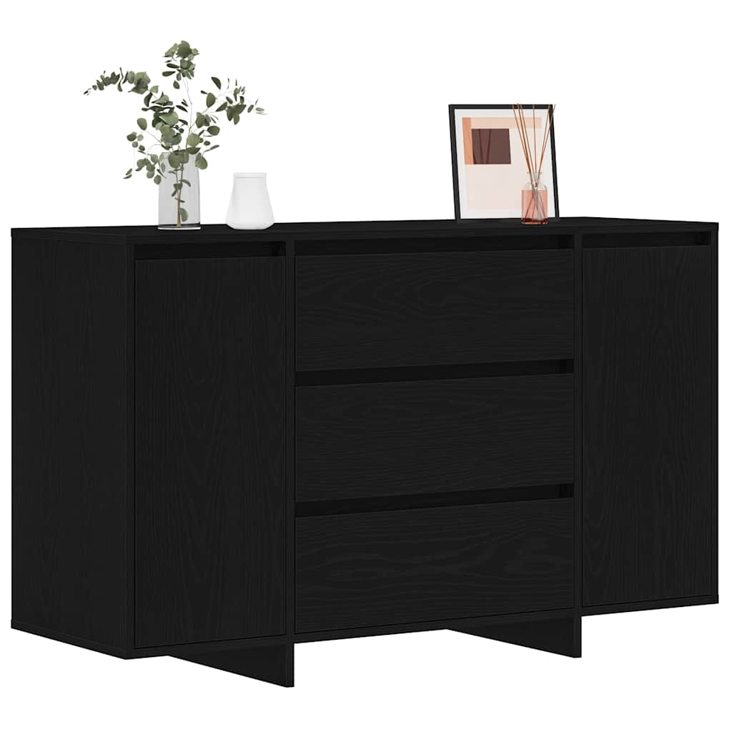 vidaXL Sideboard Black Oak 120 x 41 x 75 cm Engineered Wood