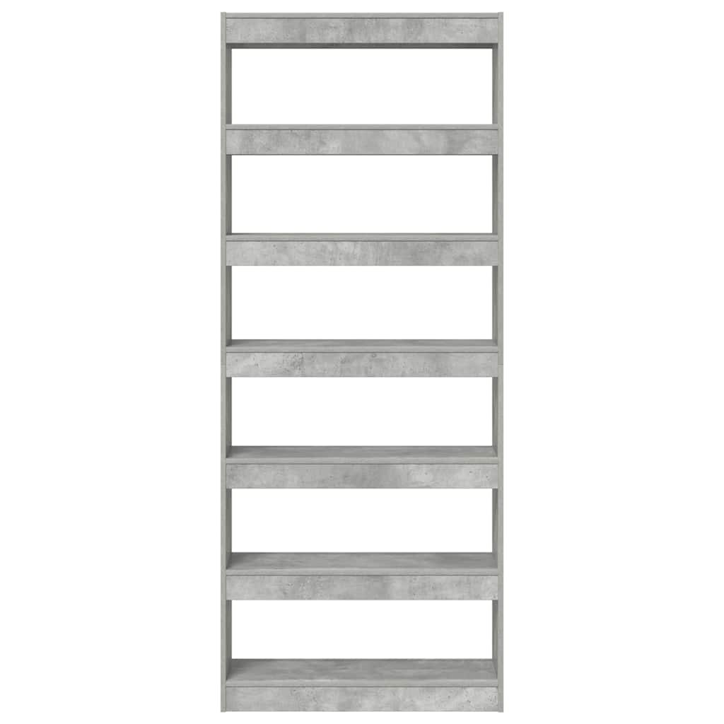 vidaXL Book Cabinet 6-Tier 80 x 30 x 198 cm Engineered Wood