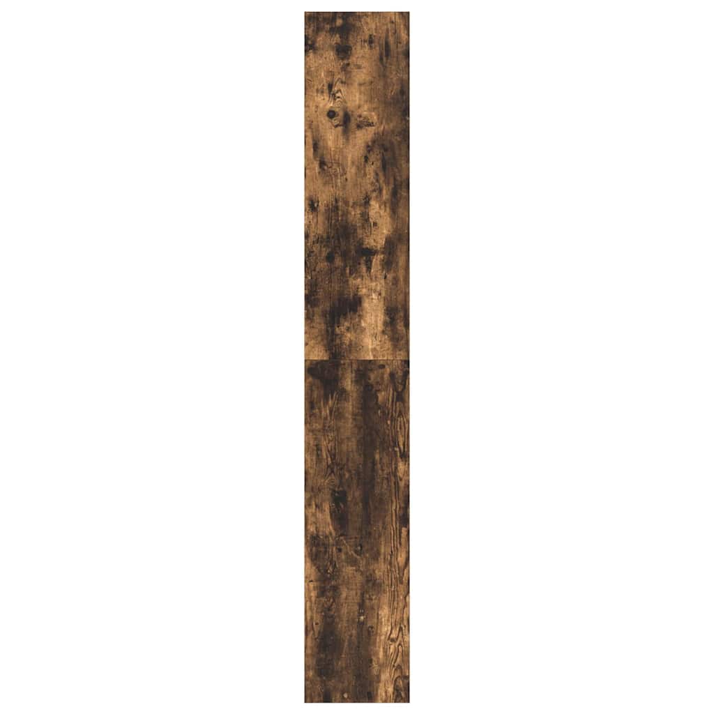 vidaXL Book Cabinet Smoked Oak 80 x 30 x 198 cm Engineered Wood