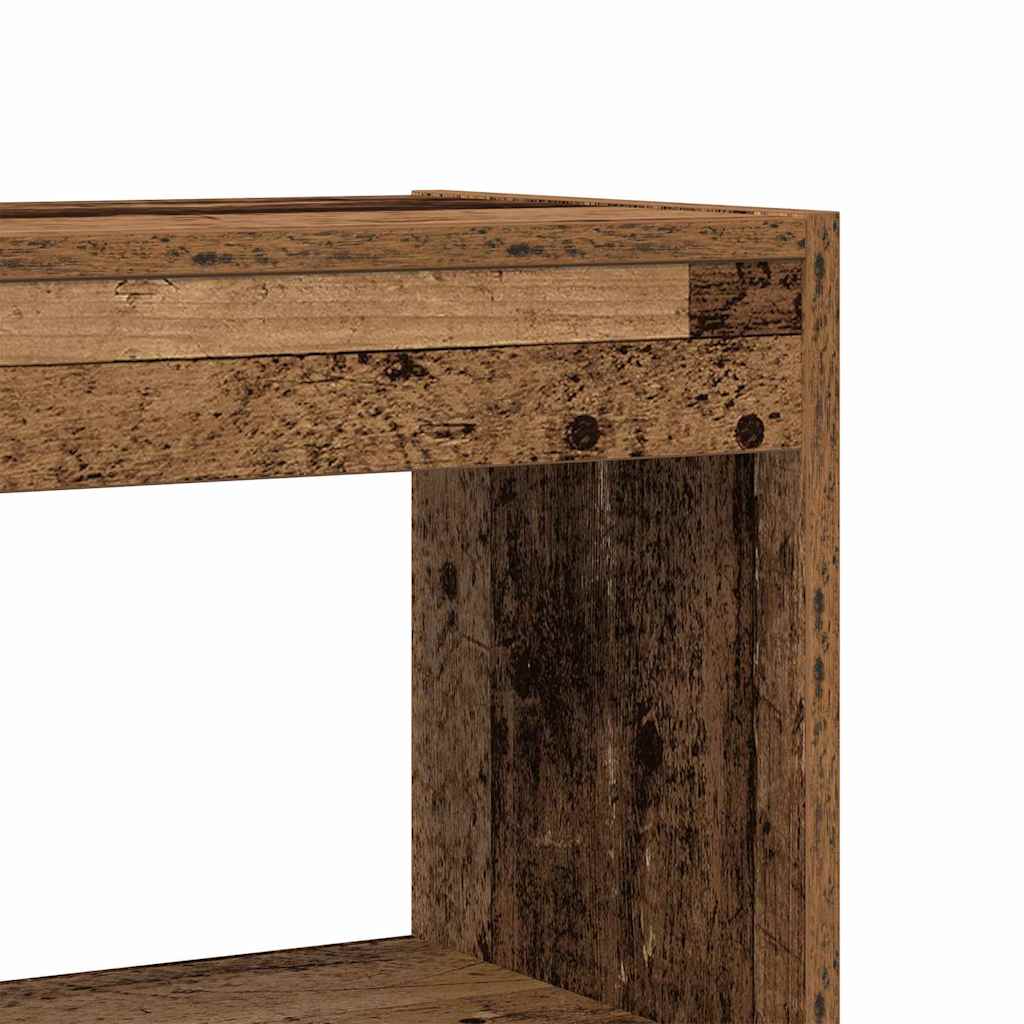 vidaXL Book Cabinet 6-Tier 80 x 30 x 198 cm Engineered Wood Old Wood