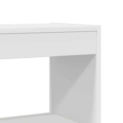 vidaXL Book Cabinet 6-Tier 100 x 30 x 198 cm Engineered Wood White