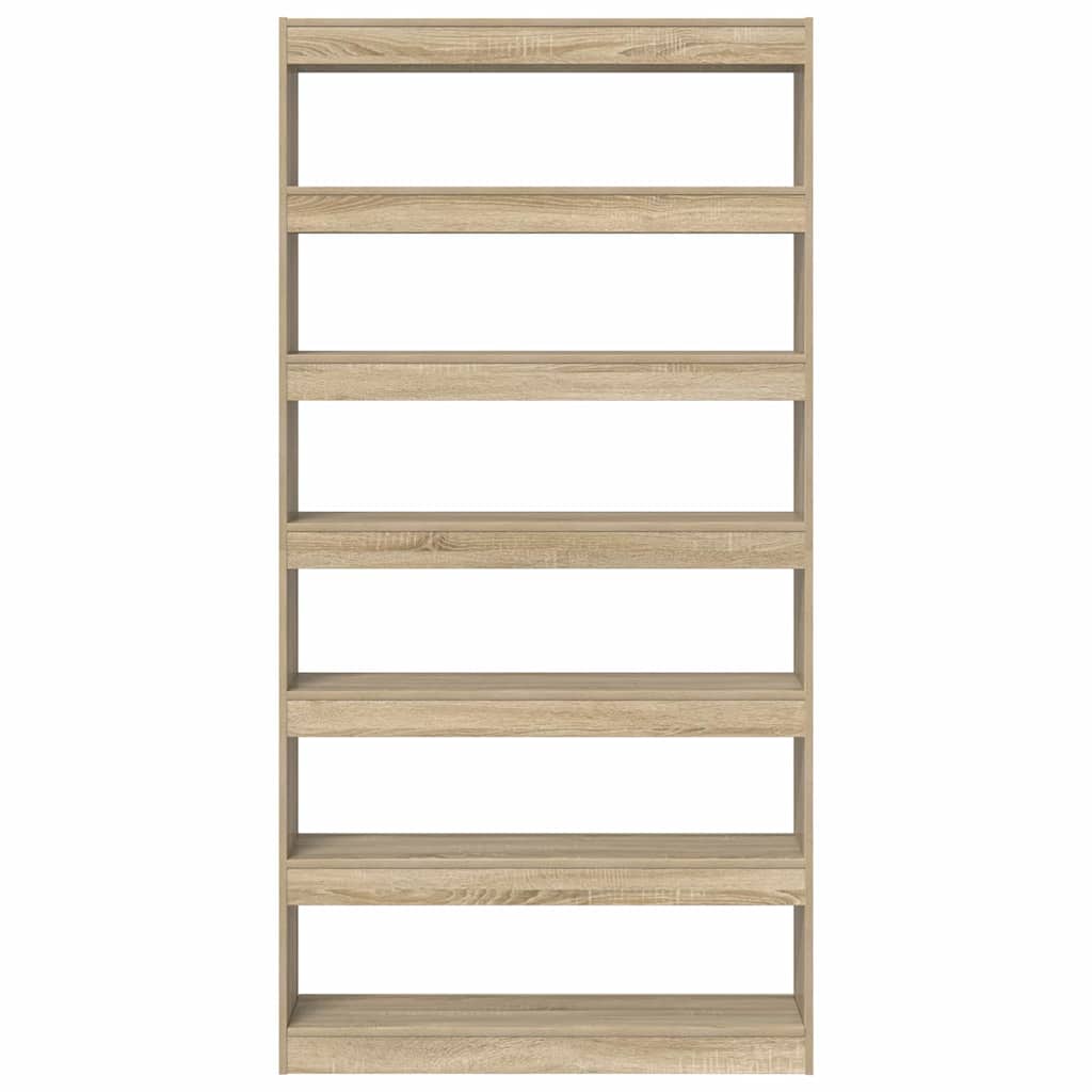 vidaXL Book Cabinet 6-Tier 100 x 30 x 198 cm Engineered Wood