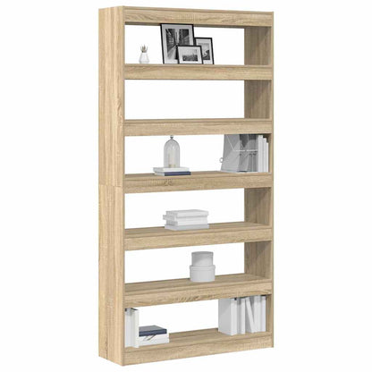 vidaXL Book Cabinet 6-Tier 100 x 30 x 198 cm Engineered Wood