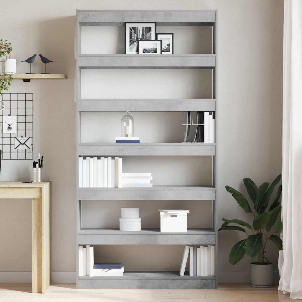 vidaXL Book Cabinet 6-Tier 100 x 30 x 198 cm Engineered Wood