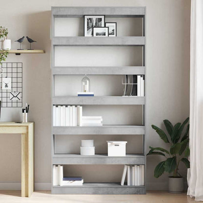 vidaXL Book Cabinet 6-Tier 100 x 30 x 198 cm Engineered Wood