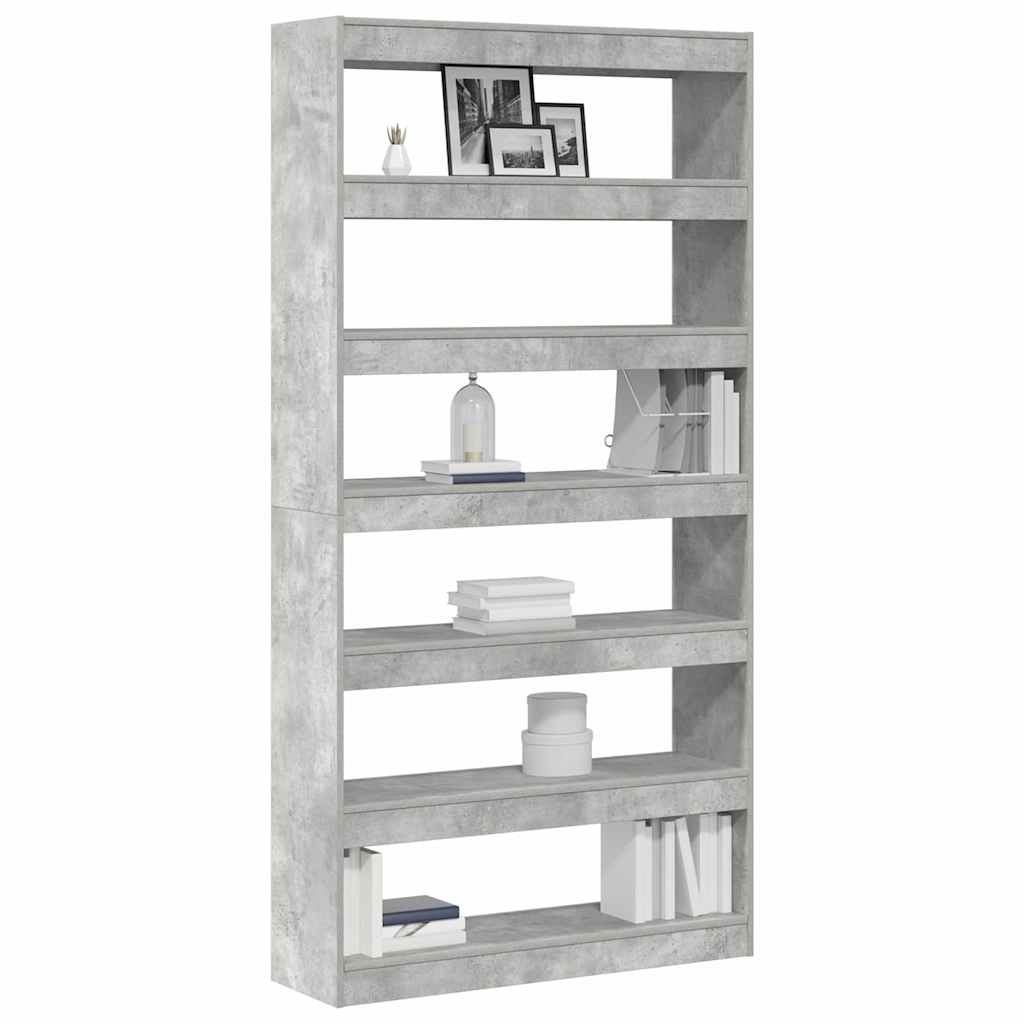 vidaXL Book Cabinet 6-Tier 100 x 30 x 198 cm Engineered Wood