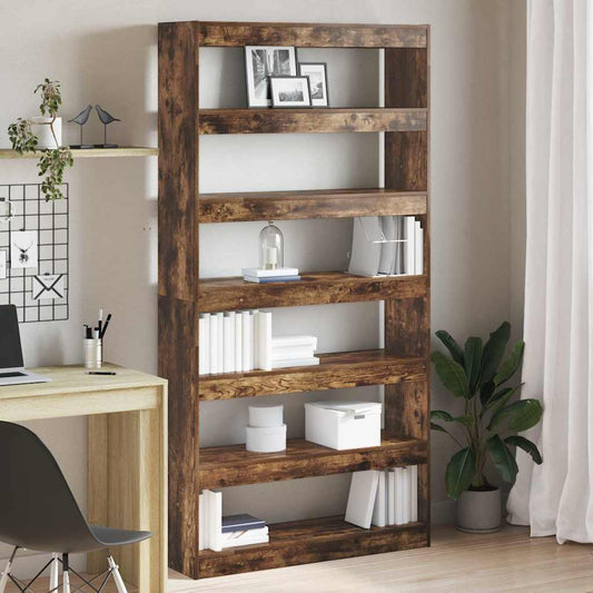 vidaXL Book Cabinet 6-Tier 100 x 30 x 198 cm Engineered Wood