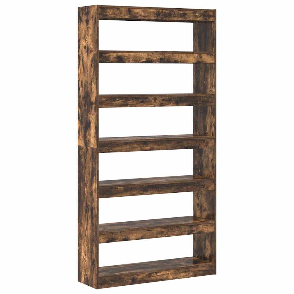 vidaXL Book Cabinet 6-Tier 100 x 30 x 198 cm Engineered Wood