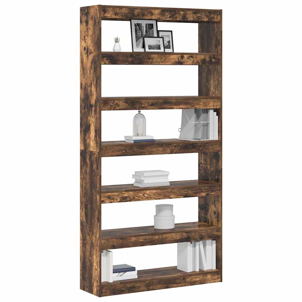 vidaXL Book Cabinet 6-Tier 100 x 30 x 198 cm Engineered Wood