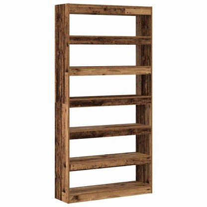 vidaXL Book Cabinet 6-Tier 100 x 30 x 198 cm Engineered Wood