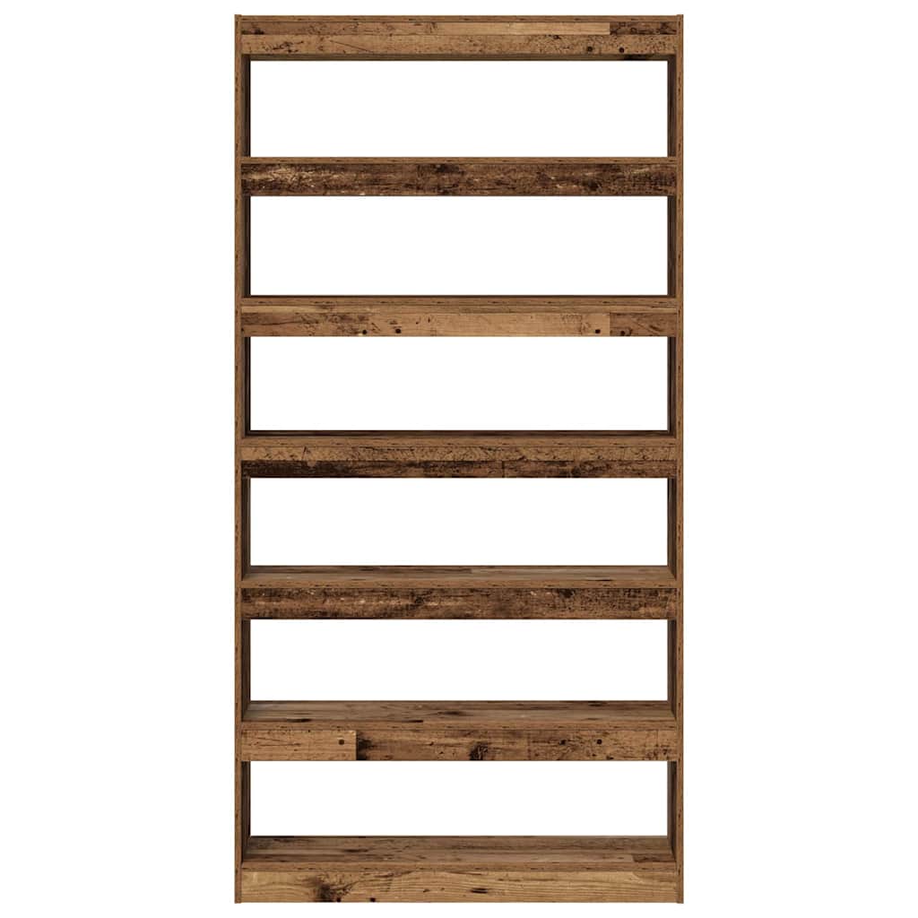 vidaXL Book Cabinet 6-Tier 100 x 30 x 198 cm Engineered Wood