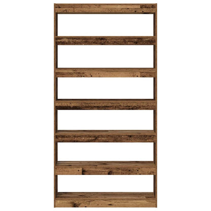 vidaXL Book Cabinet 6-Tier 100 x 30 x 198 cm Engineered Wood