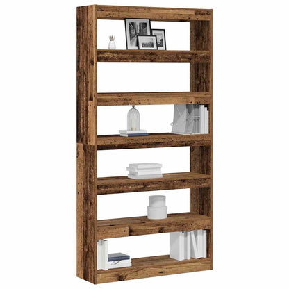 vidaXL Book Cabinet 6-Tier 100 x 30 x 198 cm Engineered Wood