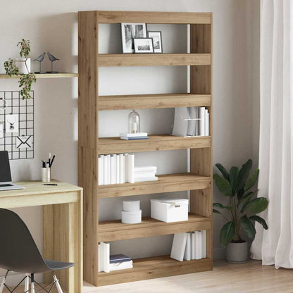 vidaXL Book Cabinet 6-Tier 100 x 30 x 198 cm Engineered Wood